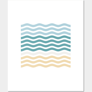 Sand Sea Sky - Summer Color Waves Posters and Art